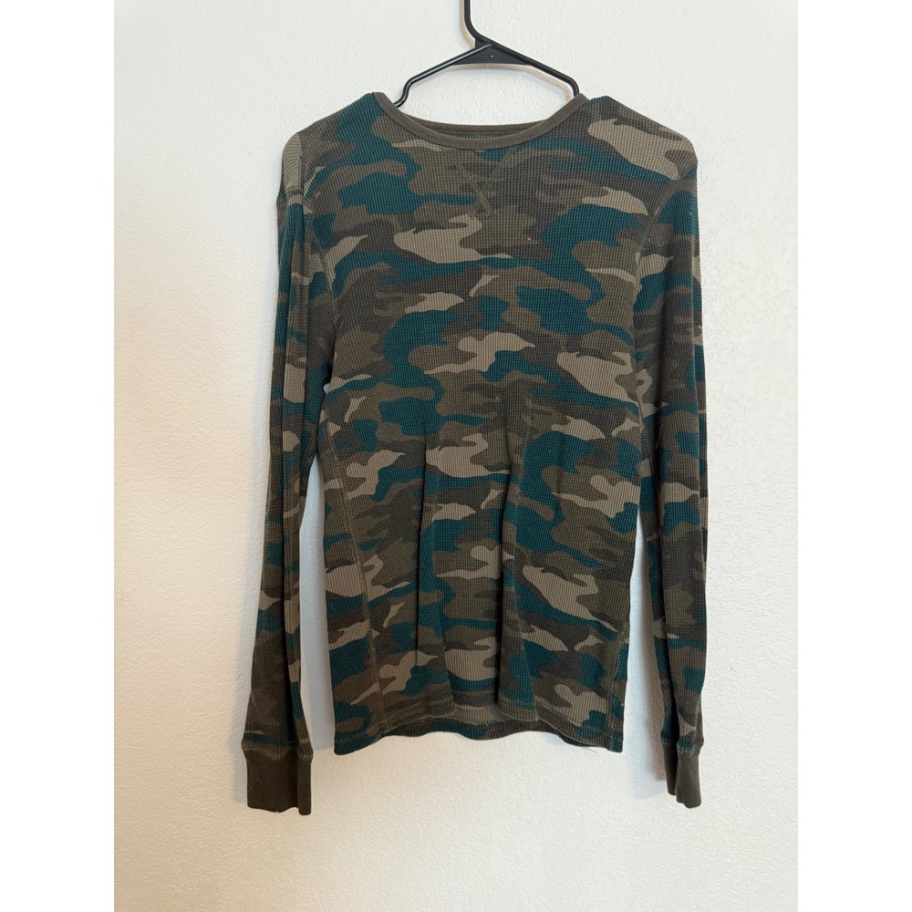 Boys Mossimo Supply Co Camouflage‎ Print Long Sleeve Waffle Knit Top